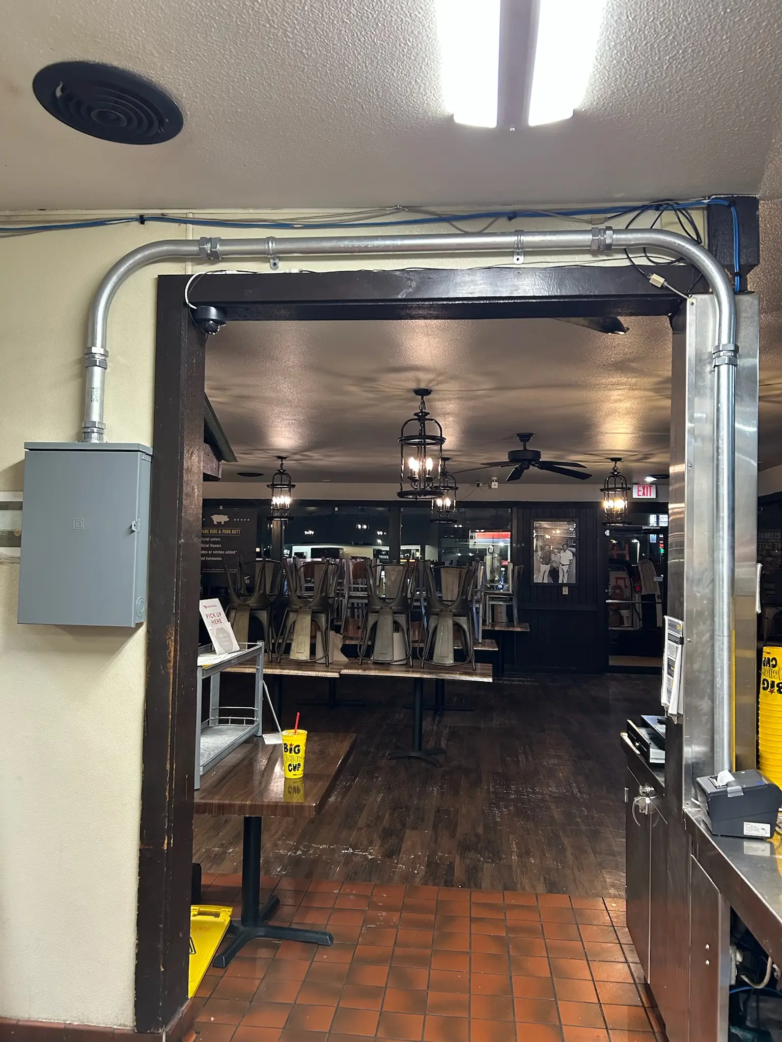 Restaurant lighting and electrical work by Chosen 1 Electric